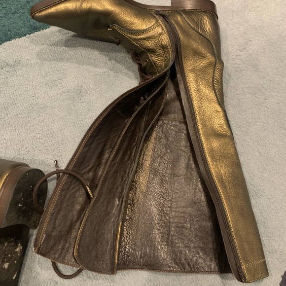 Charles Nolan knee high elegant boots size European 37 1/2, US FITS 7-7 1/2 - Picture 5 of 6
